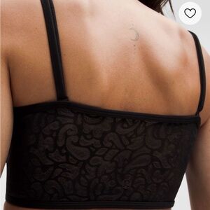 Nulu Paisley Lace-Back Yoga Bra